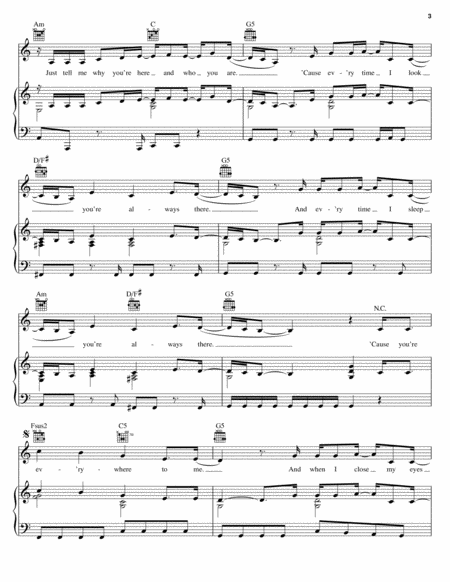 ☆ Michelle Branch-Everywhere Sheet Music pdf, - Free Score Download ☆