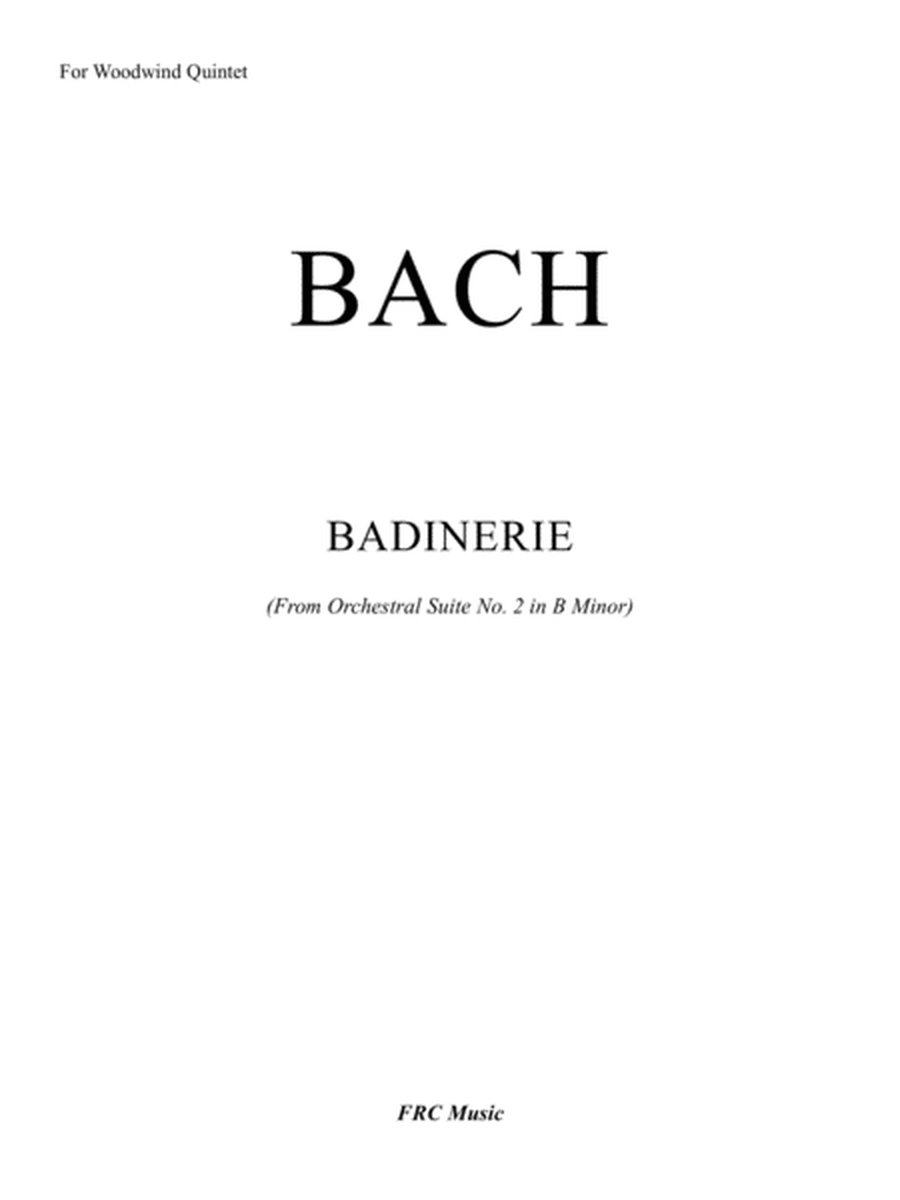 Badinerie - (from Orchestral Suite No.2 in B minor - BWV 1067 - for Wind Quintet) image number null