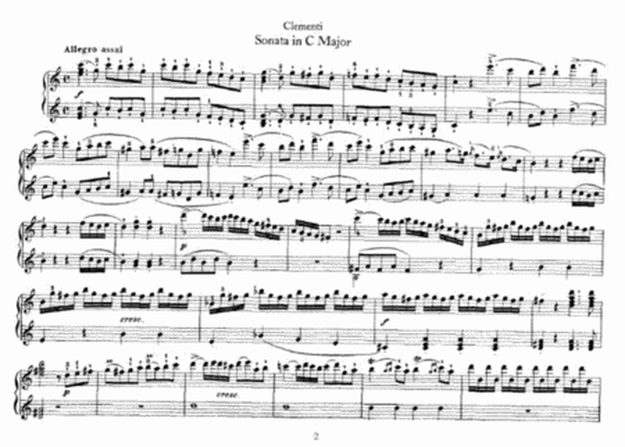 Muzio Clementi - Sonata in C Major (piano duet)