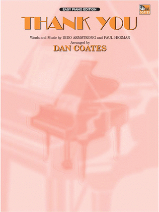 Book cover for Thank You - Easy Piano