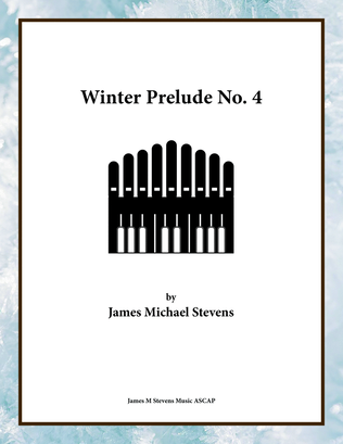 Book cover for Winter Prelude No. 4 for Organ