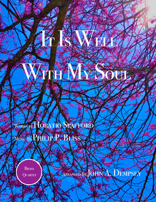 Book cover for It Is Well With My Soul (Brass Quartet): Two Trumpets and Two Trombones