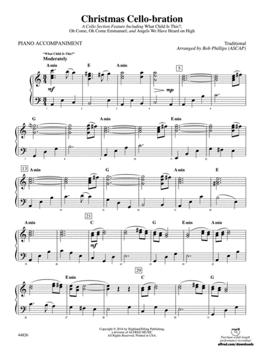 Christmas Cello-bration: Piano Accompaniment