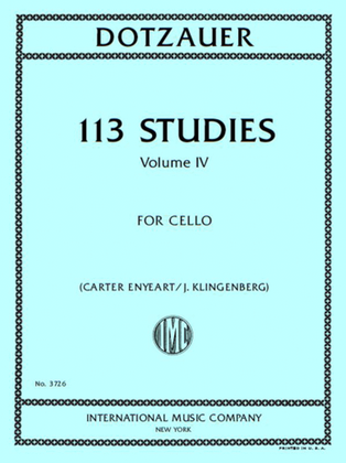 Book cover for 113 Studies, Volume IV