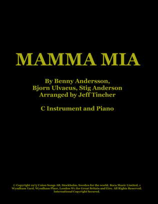 Book cover for Mamma Mia