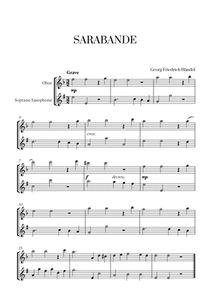 G. F. Haendel - Sarabande (for Oboe and Soprano Saxophone)