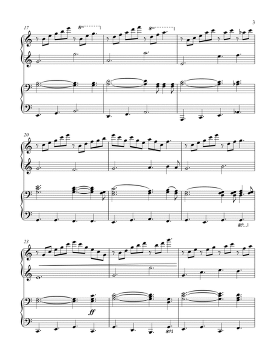 O Holy Night (intermediate,1 piano/4 hand duet) image number null