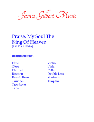 Book cover for Praise, My Soul, The King Of Heaven
