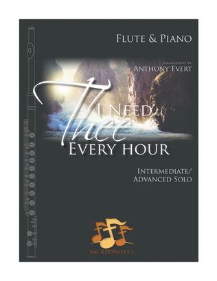 Book cover for I Need Thee Every Hour-Flute & Piano