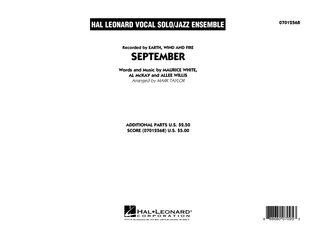 Book cover for September (Key: C) - Conductor Score (Full Score)