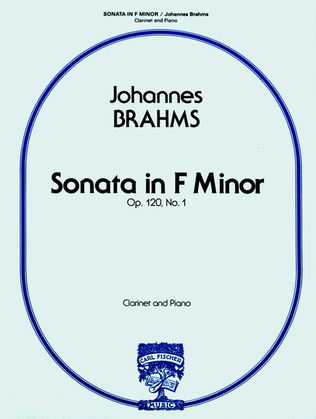 Book cover for Sonata in F Minor, Op. 120, No. 1