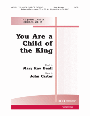 Book cover for You Are a Child of the King