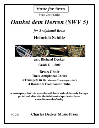 Book cover for Danket dem Herren for Antiphonal Brass Choir