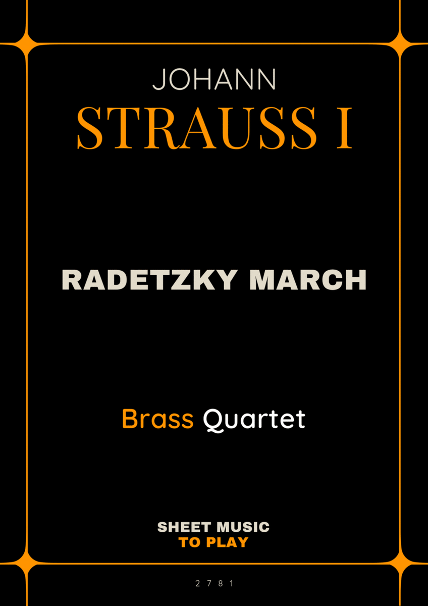 Radetzky March - Brass Quartet (Full Score and Parts) image number null