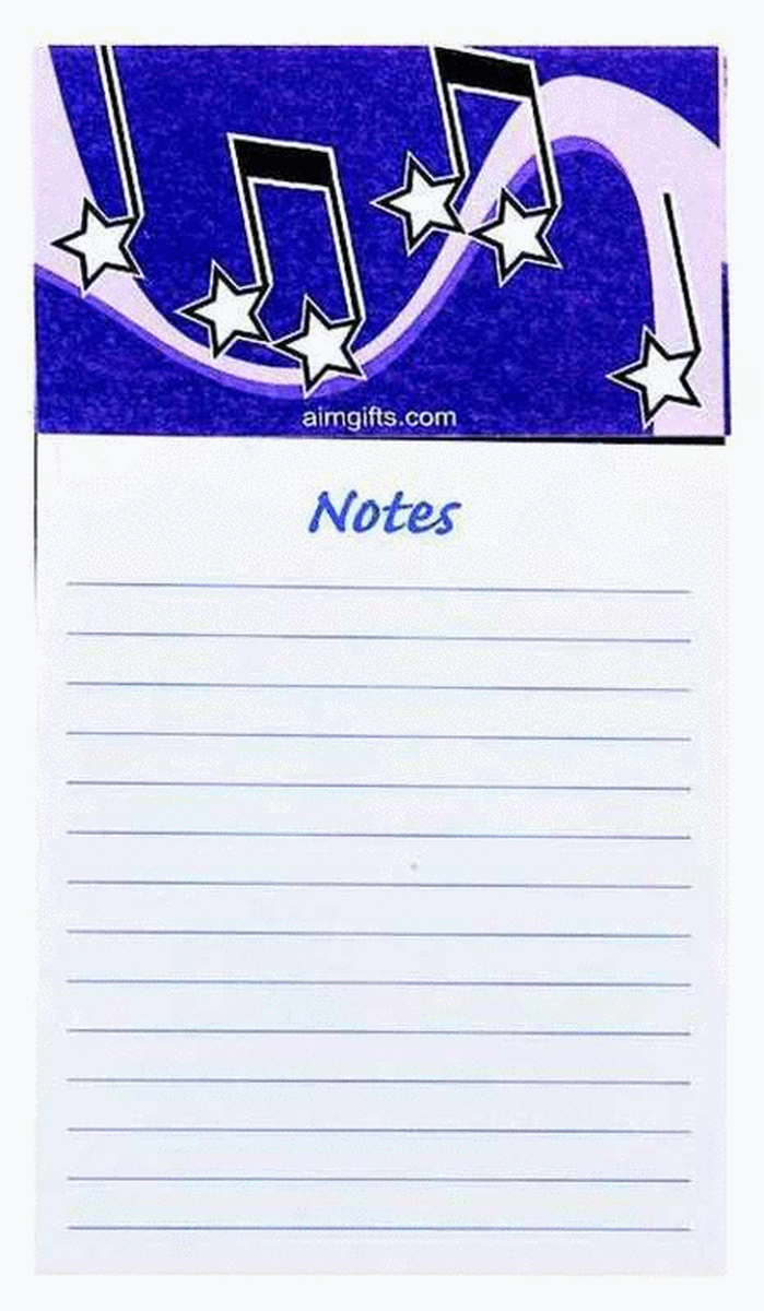 Magnetic Note Pad Star Notes