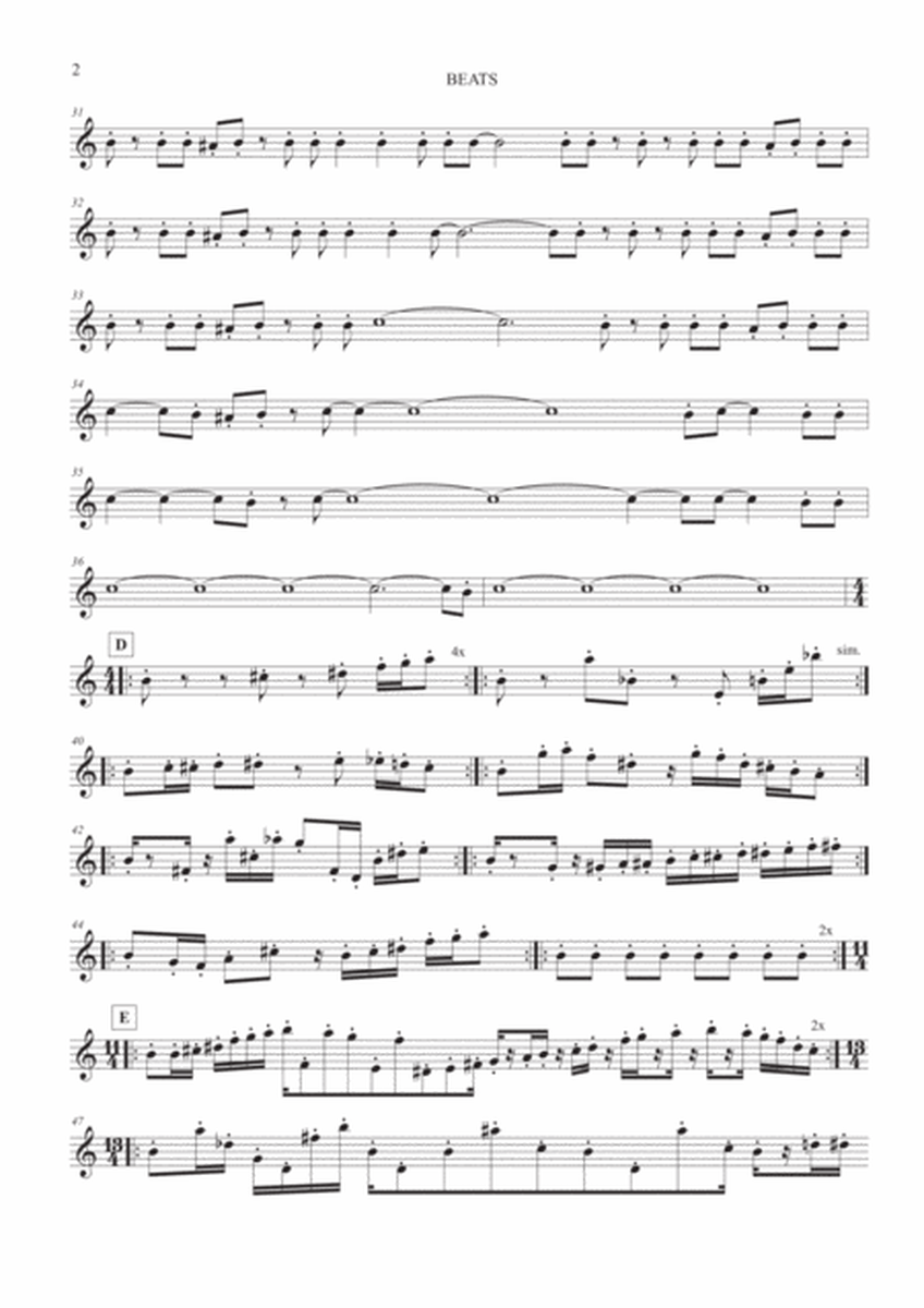 BEATS (any flute)