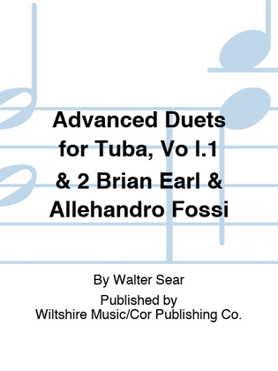 Book cover for Advanced Duets for Tuba, Vo l.1 & 2 Brian Earl & Allehandro Fossi