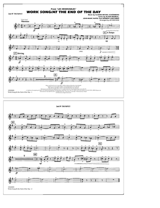 Book cover for Work Song/At the End of the Day (Les Misérables) (arr. Jay Bocook) - 2nd Bb Trumpet