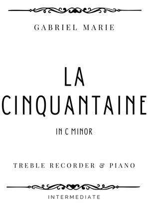 Book cover for Marie - La Cinquantaine in C Minor - Intermediate