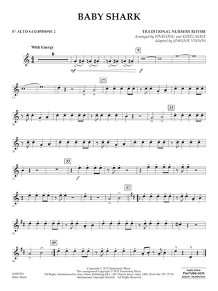 Book cover for Baby Shark (arr. Johnnie Vinson) - Eb Alto Saxophone 2