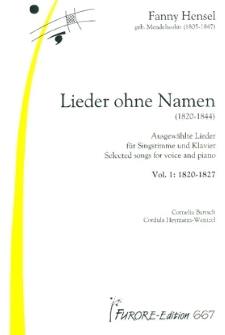 Lieder ohne Namen (1820-1844) - Volume 1: 1820-1827