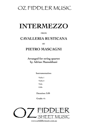 Book cover for Intermezzo, from Cavalleria Rusticana, by Pietro Mascagni