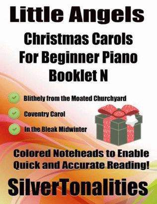 Book cover for Little Angels Christmas Carols for Beginner Piano Booklet N