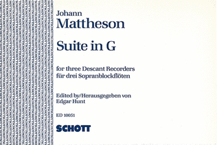 Book cover for Suite G Major Op. 1, No. 5