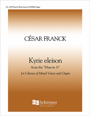 Book cover for Mass in A: Kyrie Eleison