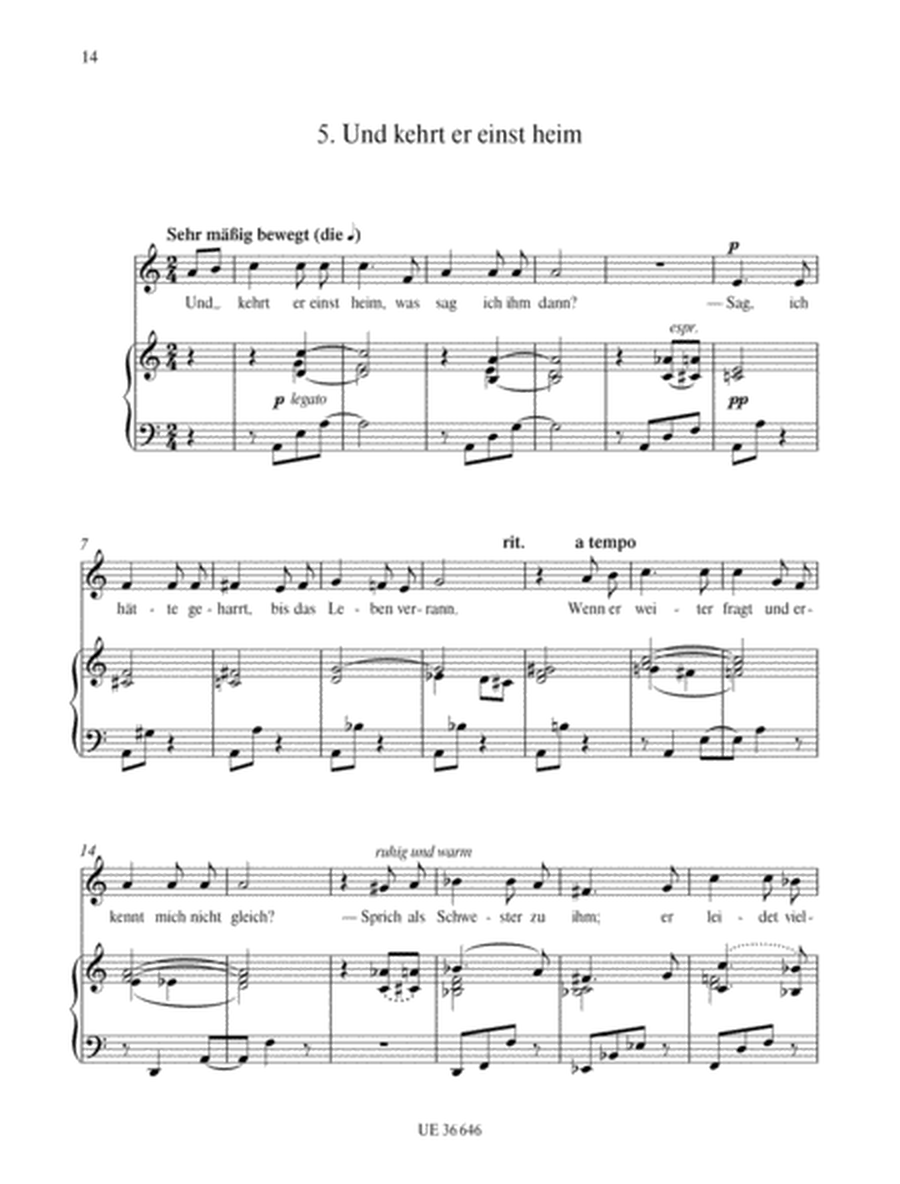 Six Songs Op. 13