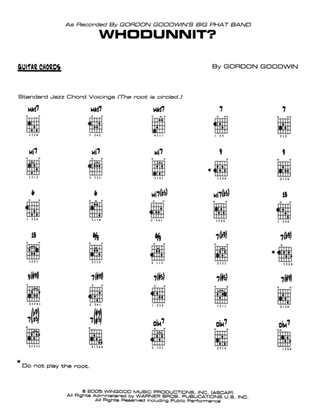 Whodunnit?: Guitar Chords