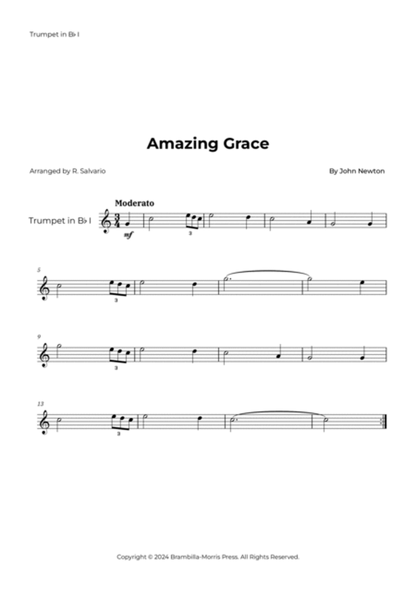 Amazing Grace - Brass Quintet (With Piano Accompaniment) image number null