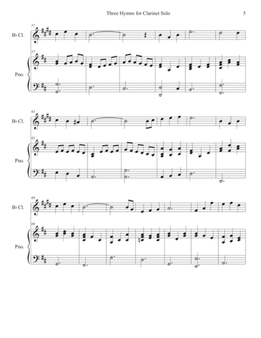 Three Hymns for Clarinet Solo w piano image number null