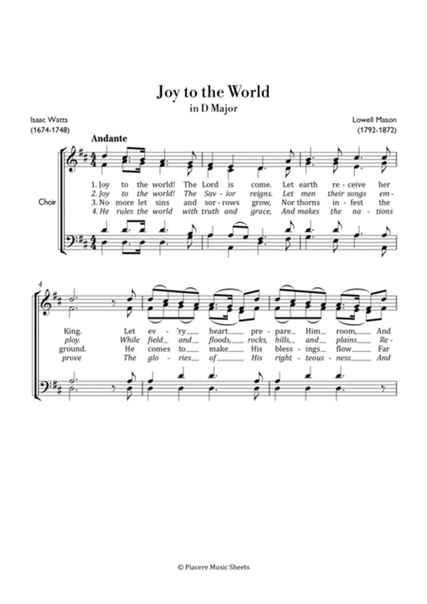 Mason - Joy to the World in D Major - Easy image number null