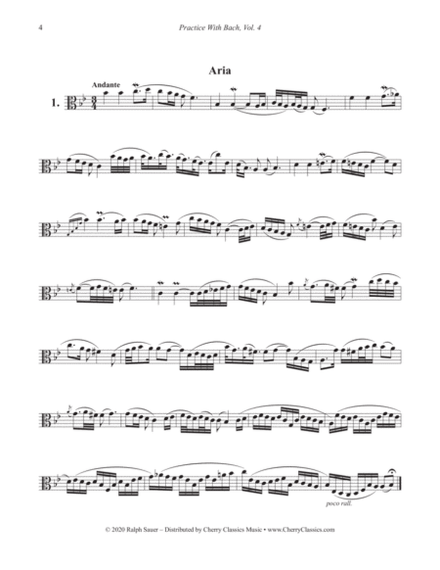 Practice With Bach for The Alto Trombone, Volume 4