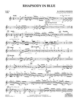 Book cover for Rhapsody in Blue (arr. Paul Murtha) - Pt.1 - Violin