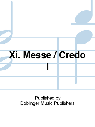 Book cover for XI. MESSE / CREDO I