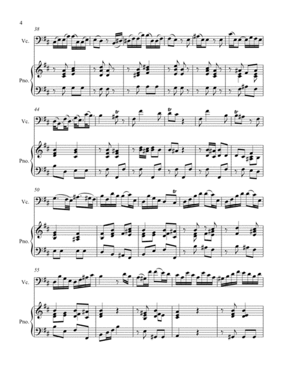 Cello Sonata in D II. Allegretto