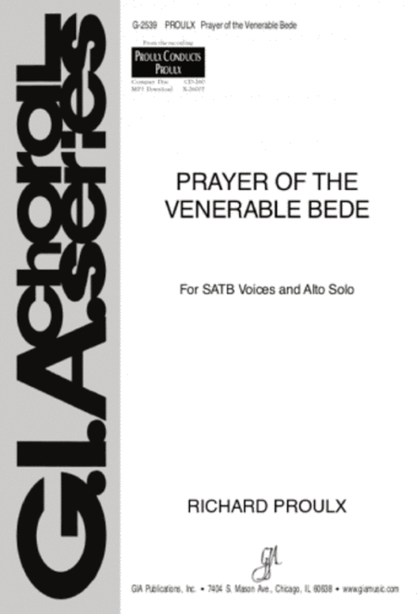 Prayer of the Venerable Bede image number null