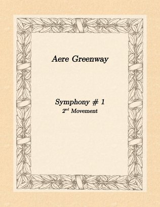 Book cover for Symphony # 1, 2nd Movement