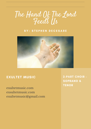 Book cover for The Hand Of The Lord Feeds Us (2-part choir - (Soprano and Tenor)