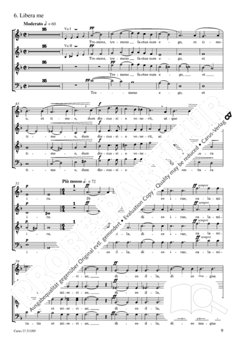 Requiem. Version for symphony orchestra (Requiem. Fassung fur Sinfonieorchester)