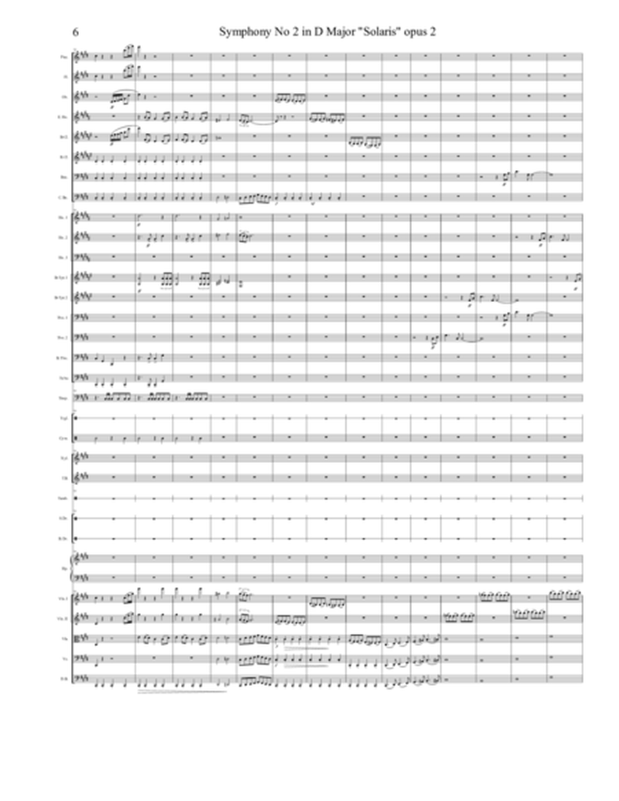 Symphony No 2 in D Major "Solaris" Opus 2 - 2nd Movement (2 of 3) - Score Only