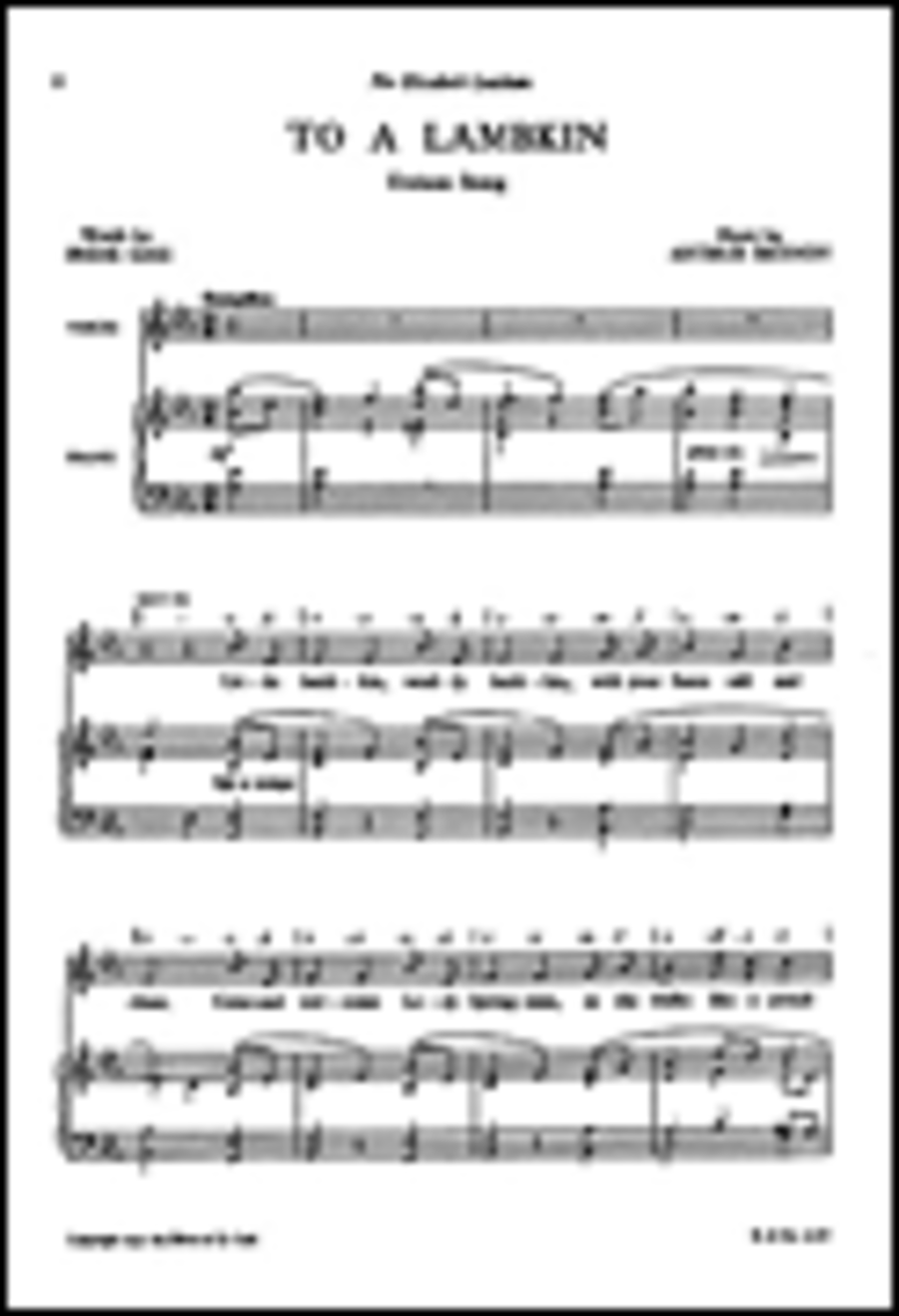 Baynon: To A Lambkin for Unison Chorus