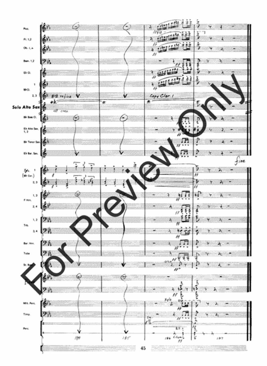 Fantasia For Alto Saxophone Concert Band image number null