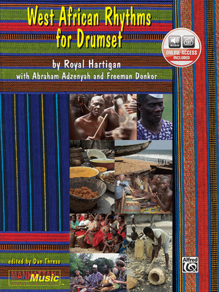 Book cover for West African Rhythms for Drumset