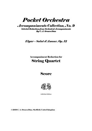 Book cover for Elgar - Salut d'Amour, Op. 12 - For Violin and String Quartet - SCORE AND PARTS