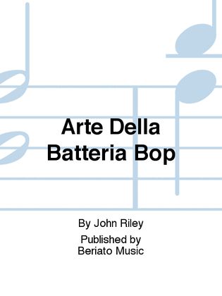 Book cover for Arte Della Batteria Bop