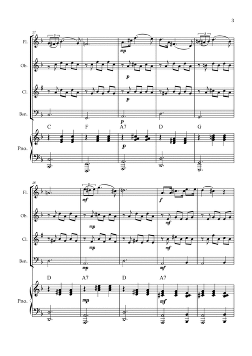 Serenade | Schubert | Woodwind Quartet | Piano | Chords image number null