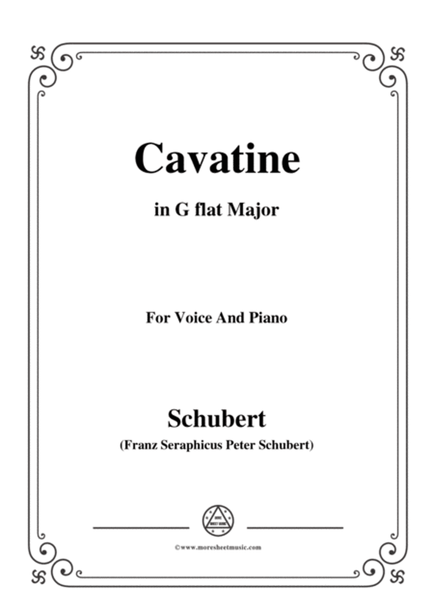 Schubert-Cavatine,from the opera 'Alfonso und Estrella'(D.732),in G flat Major,for Voice&Piano image number null